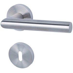 Alpertec Fair I Rosetten-Garnitur aus Edelstahl, satiniert, für Zimmertüren.