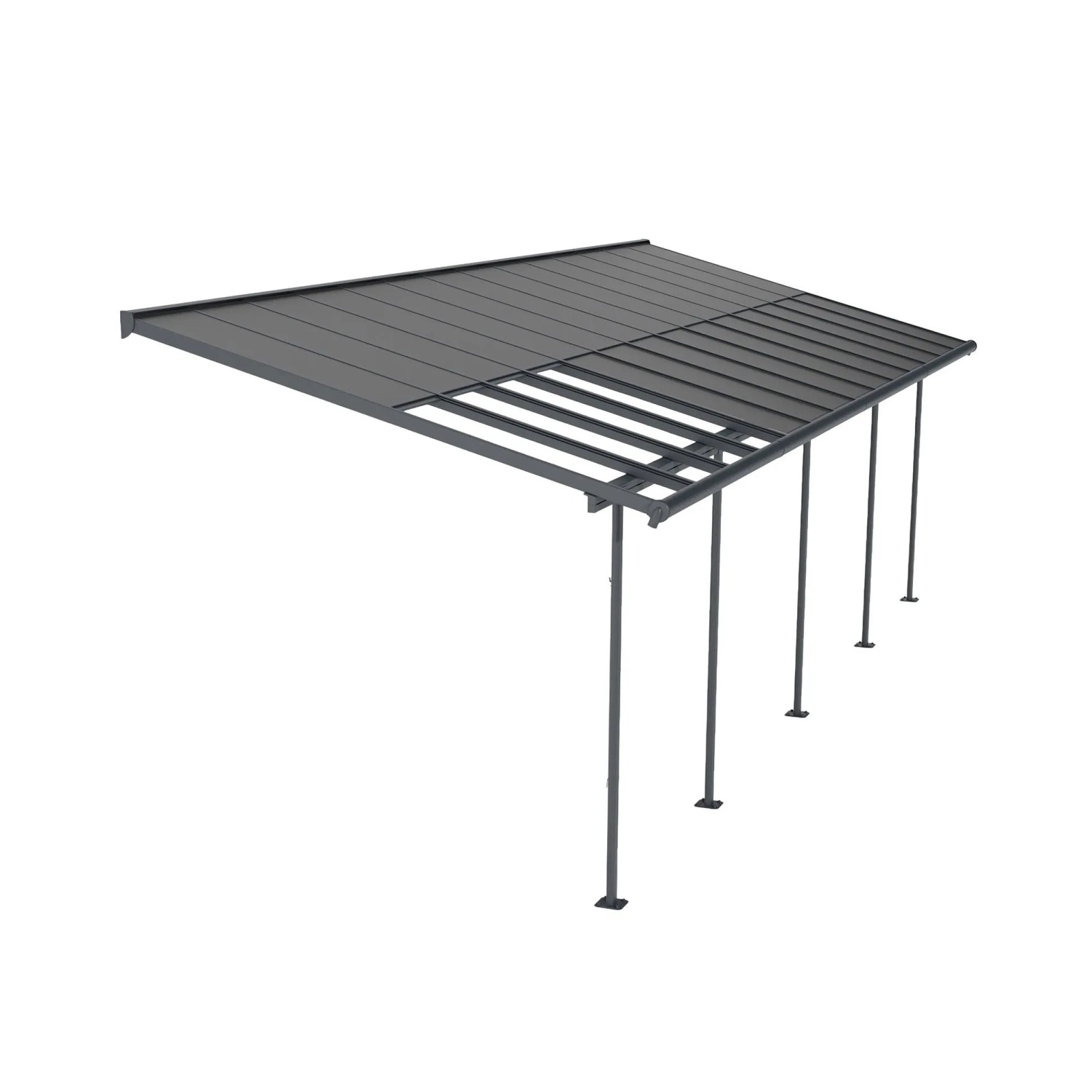 Canopia Terrassenüberdachung Sierra Cabrio 2,95 m x 8,6 m Grau