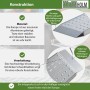 Details der TRUTZHOLM Auffahrrampe: Aluminium, rutschfest, mit Bolzen zur Fixierung am Anhänger.