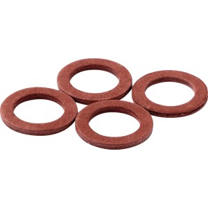 4er-Set KÖRO Fiber-Dichtungsringe, 15x24x2,5 mm, für Armaturen und Wasserleitungen.