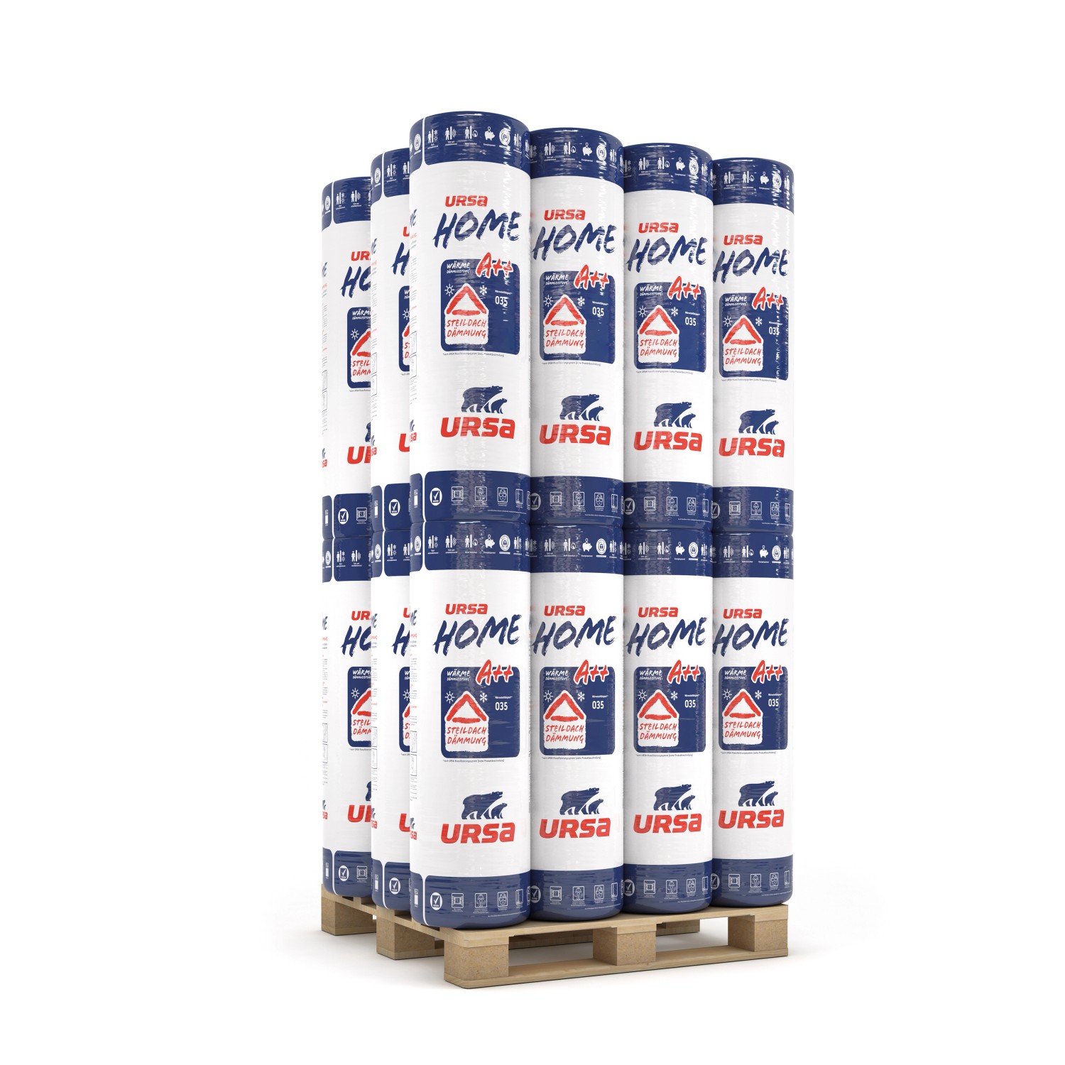 Ursa Home Klemmfilz WLG 035 200 mm (24 Rollen - 80,64 m²) 1 Palette günstig online kaufen