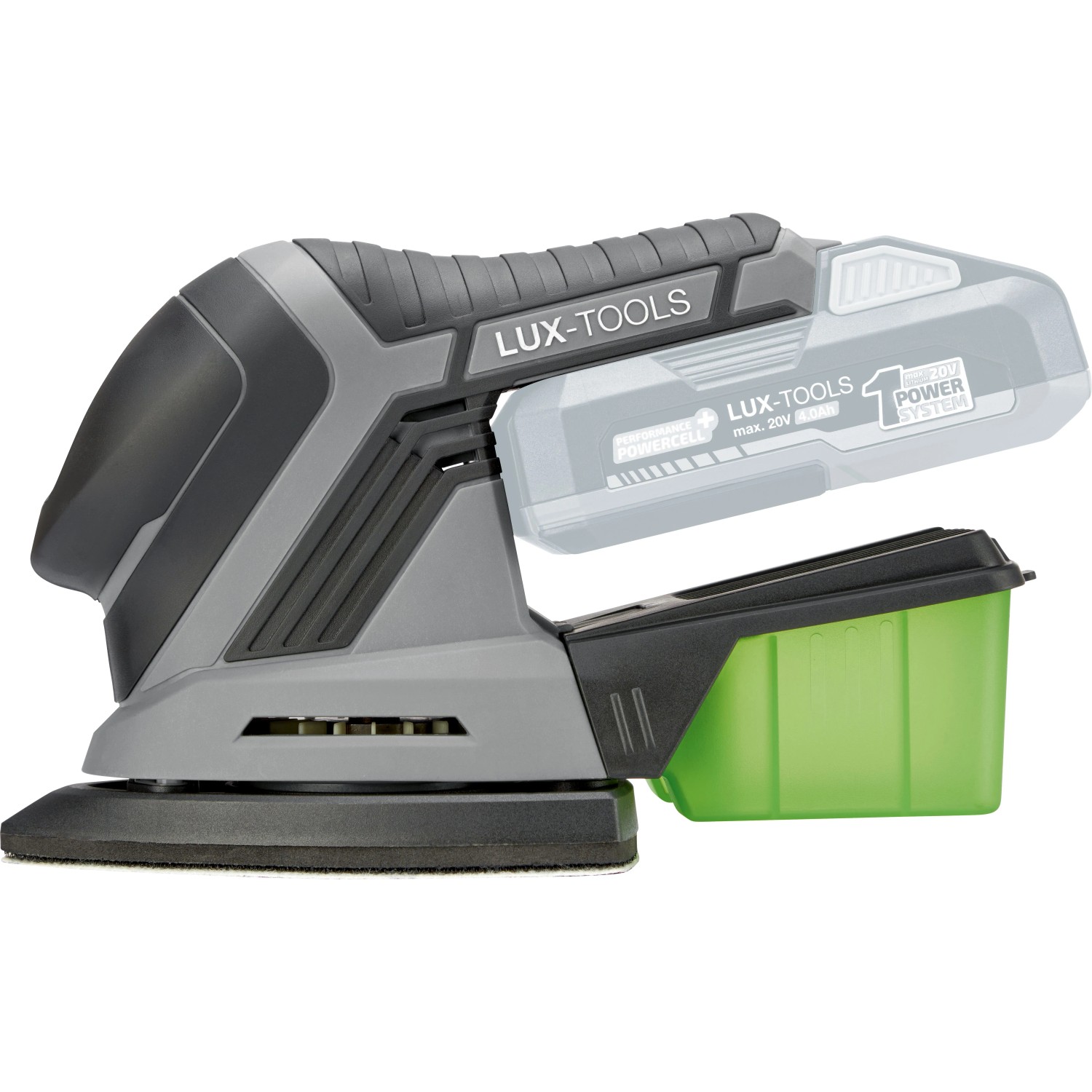 LUX-TOOLS Akku-Multischleifer A-MS-20 A 1 PowerSystem Solo