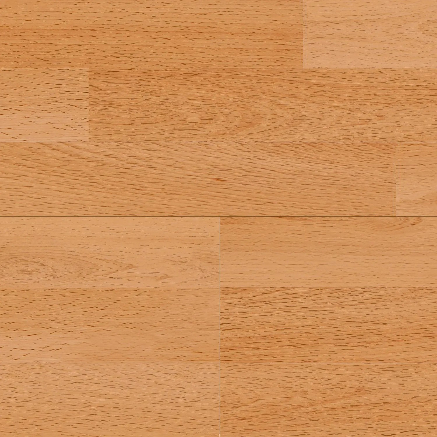 Helle Laminatboden-Dielen in Buche-Optik, 6 mm stark, für Wohn- und Gewerberäume.