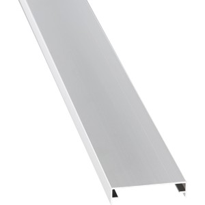 Guttagliss Alu-Zierklemmdeckel, 6m, silber für 16mm Hohlkammerplatten.