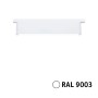 Paulmann Lightbar Ceris URail in Signalweiß, dimmbar. Rechteckige LED-Leuchte aus Aluminium für Schienensysteme.
