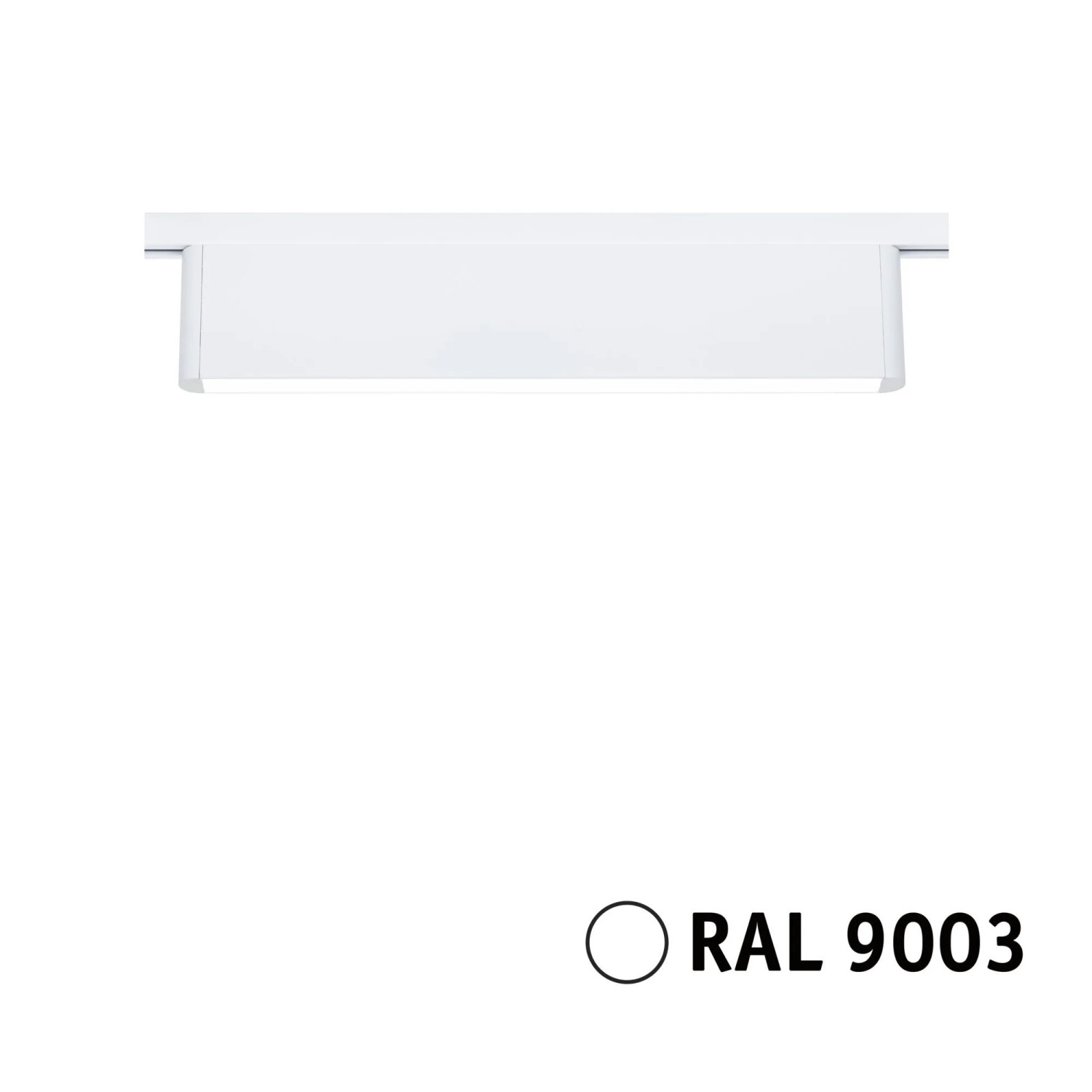 Paulmann Lightbar Ceris URail in Signalweiß, dimmbar. Rechteckige LED-Leuchte aus Aluminium für Schienensysteme.