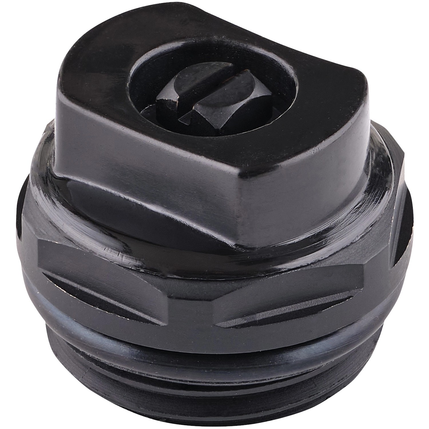 Sanicomfort Entlüftungsstopfen Drehbar DN15 24 mm Schwarz