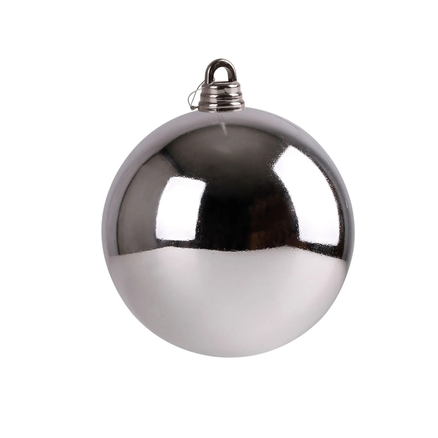 Lex Christbaumkugel Silber Weihnachtskugel ⌀ 25 cm Baumschmuck Deko-Kugel Glänzend