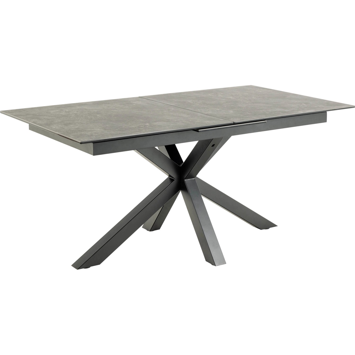 ebuy24 Heaven Esstisch Grob Keramik inkl 1 Zusatzplatte 90x168/210cm Schwar günstig online kaufen