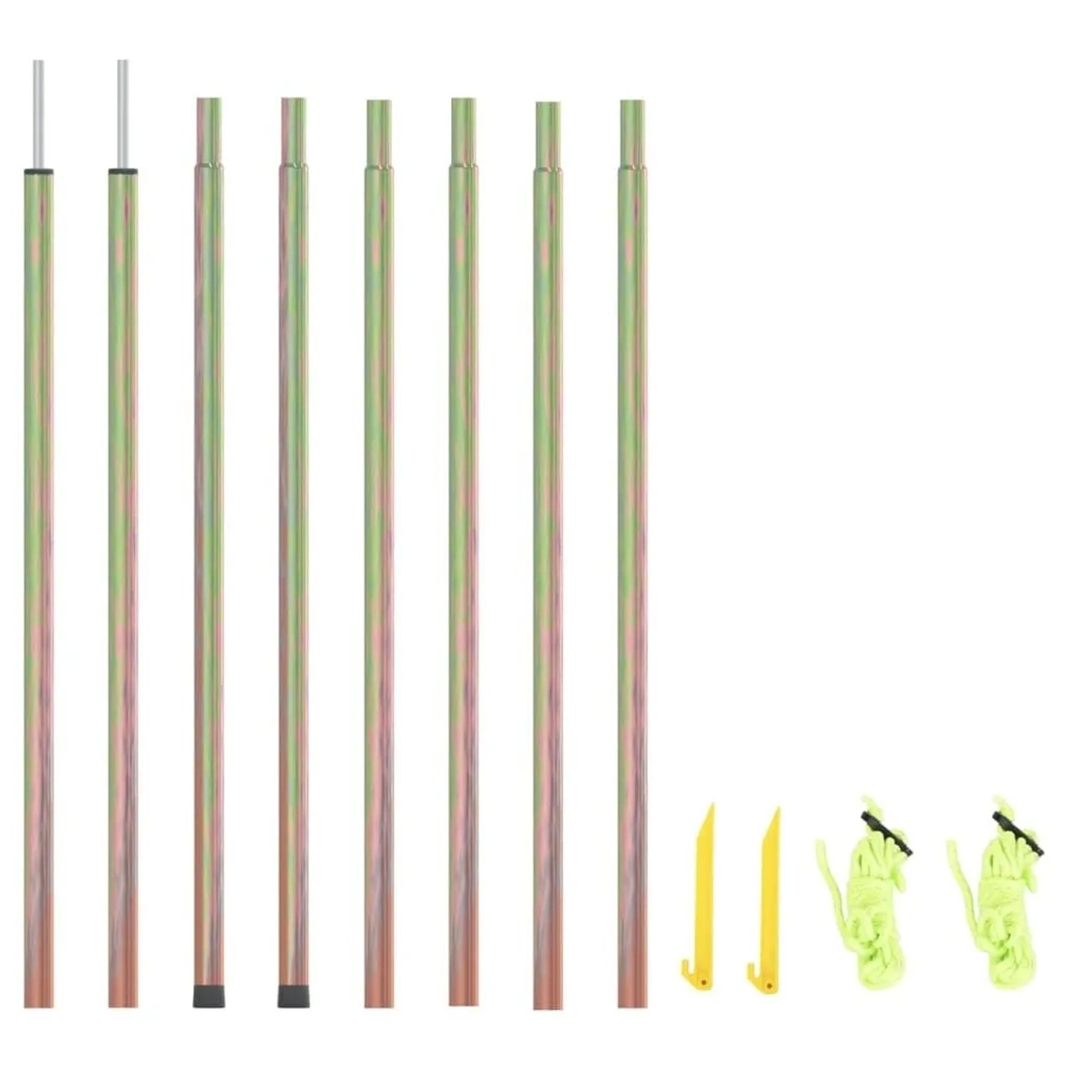 vidaXL Sonnensegel Stangen 2 Stk 250 cm Verzinkter Stahl 315223