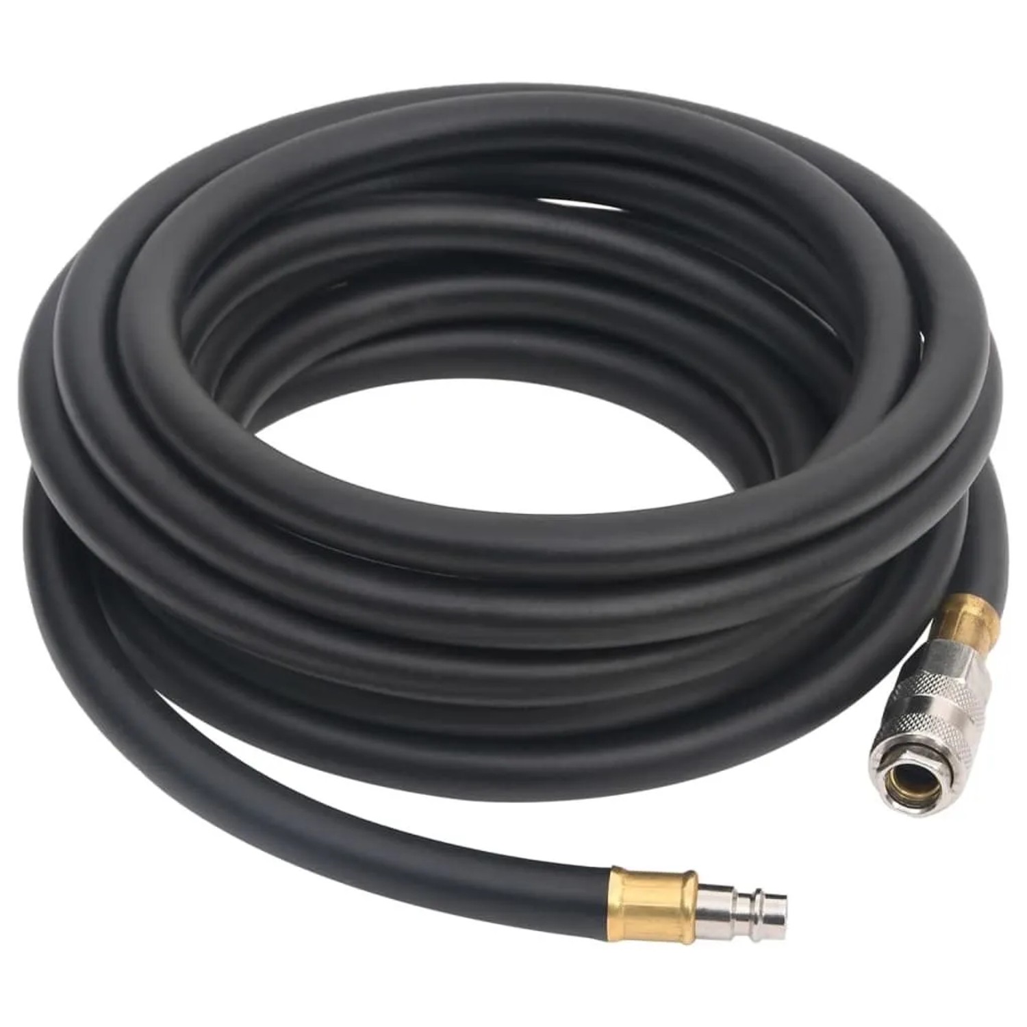 vidaXL Hybrid-Luftschlauch Schwarz 5 m Gummi und PVC 154493