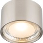 LED-Deckenleuchte Serena, Nickel matt, Ø 11,3 cm. Runde Deckenlampe für Innenräume.