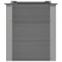 vidaXL Garten-Hochbeet WPC 100 x 50 x 54 cm Grau 43603_5