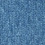 Detailaufnahme: Hellblauer Karat Teppichläufer London mit Schlingenflor, 80x450 cm.