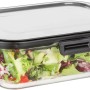 Wenko Glas Frischhaltedose Steel Black Outdoor Kitchen 1,5l mit Salat.
