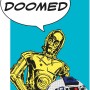 Komar Wandbild Star Wars Droids (C-3PO & R2-D2) mit Sprechblase "We're doomed".