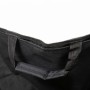 Detailaufnahme der Tragetasche für den schwarzen Outsunny Campingstuhl aus Oxfordstoff und Stahl.