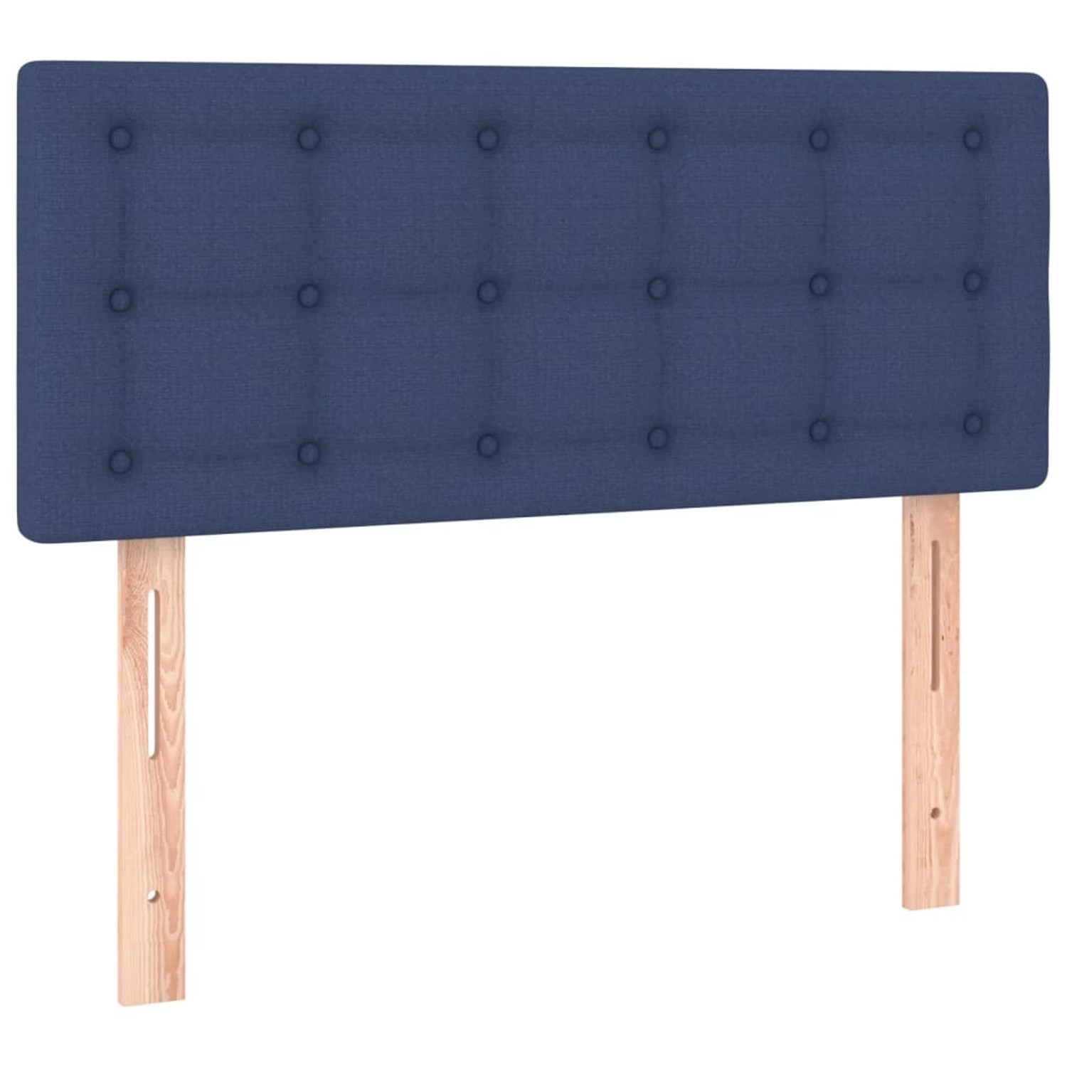 vidaXL LED Kopfteil Blau 80x5x78/88 cm Stoff 3122026