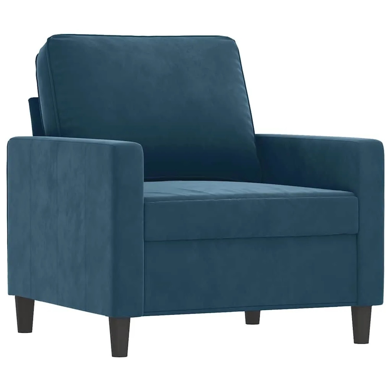 vidaXL Sessel Blau 60 cm Samt 359188