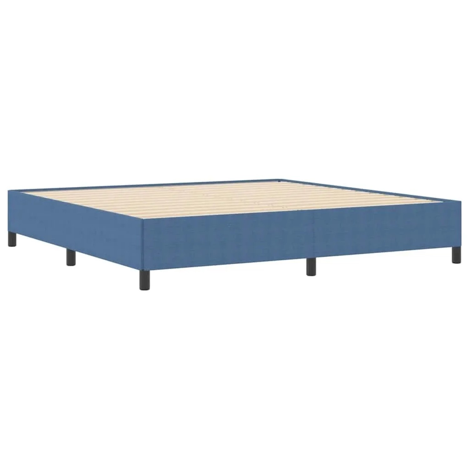 vidaXL Bettgestell Blau 200 x 200 cm Cordstoff 42006990 günstig online kaufen