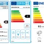 Energieeffizienzlabel für Respekta Küchengeräte: Herd A, Dunstabzug B, Geschirrspüler E.
