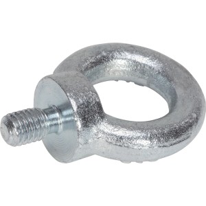 Verzinkte Ringschraube M10 für sichere Seilbefestigung.