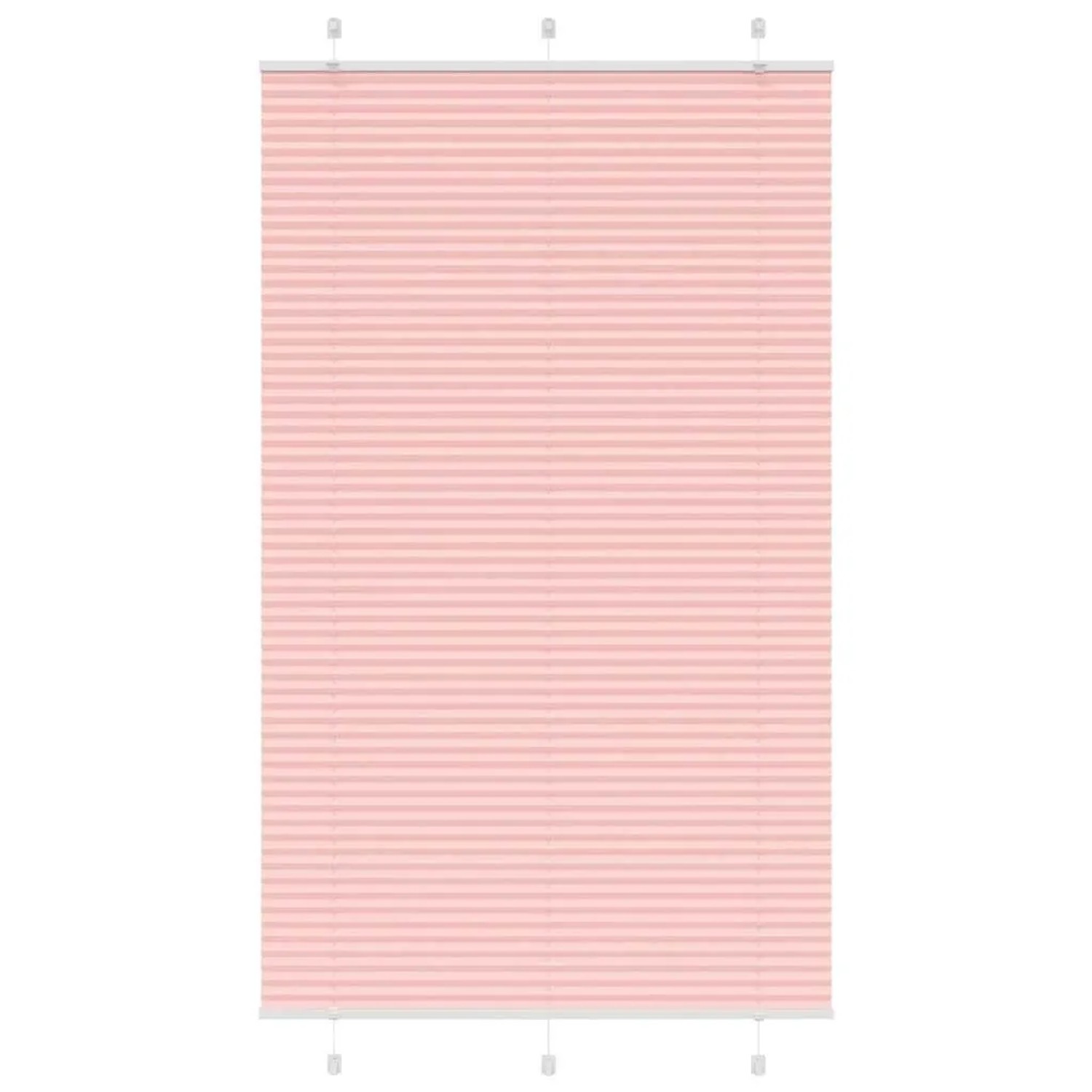 vidaXL Plissee Rosa 120x200 cm Stoffbreite 119,4 cm Polyester 4015470 günstig online kaufen