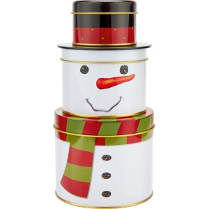 Keksdose Schneemann Ø 10,5 cm x 20,5 cm