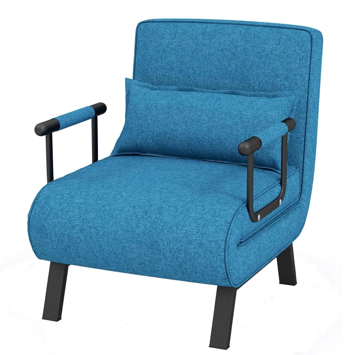 Costway 4 In 1 Schlafsessel mit Bettfunktion Bis 150 kg Blau günstig online kaufen