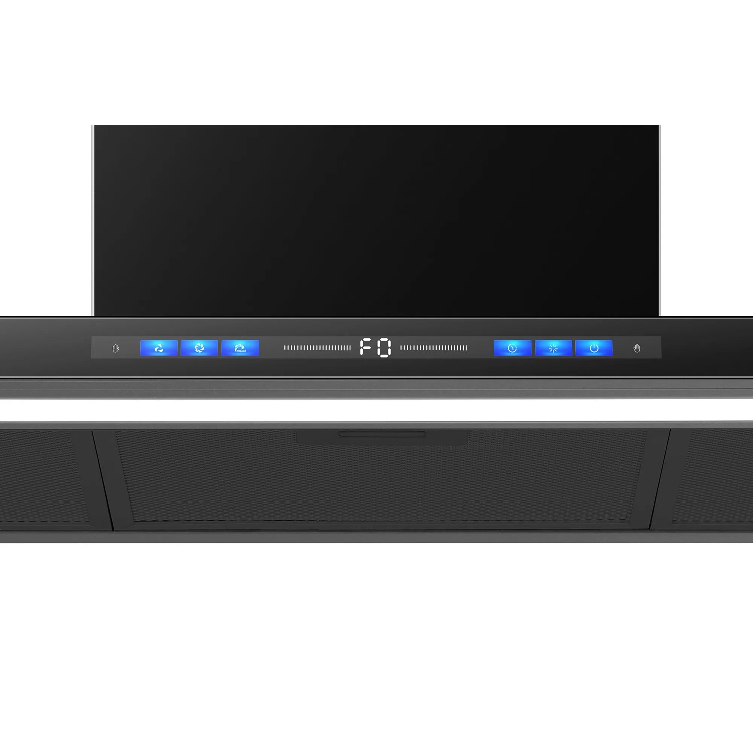 Schwarze Wolkenstein Kopffreihaube WT3-90A++BR mit Touch Control Display.