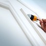 Hand lackiert Türrahmen mit LUX Ringpinsel Profi Lacke Kunstharz 20 mm.