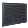 Relaxdays Fußmatte Aluminium Schwarz Rutschfest 50 cm x 80 cm