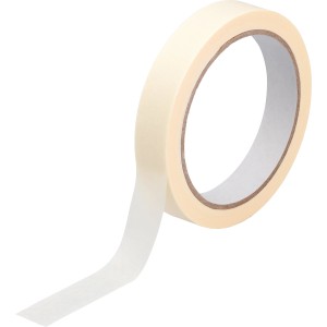 Rolle Flachkrepp Klebeband, 33m x 18mm, für Malerarbeiten.