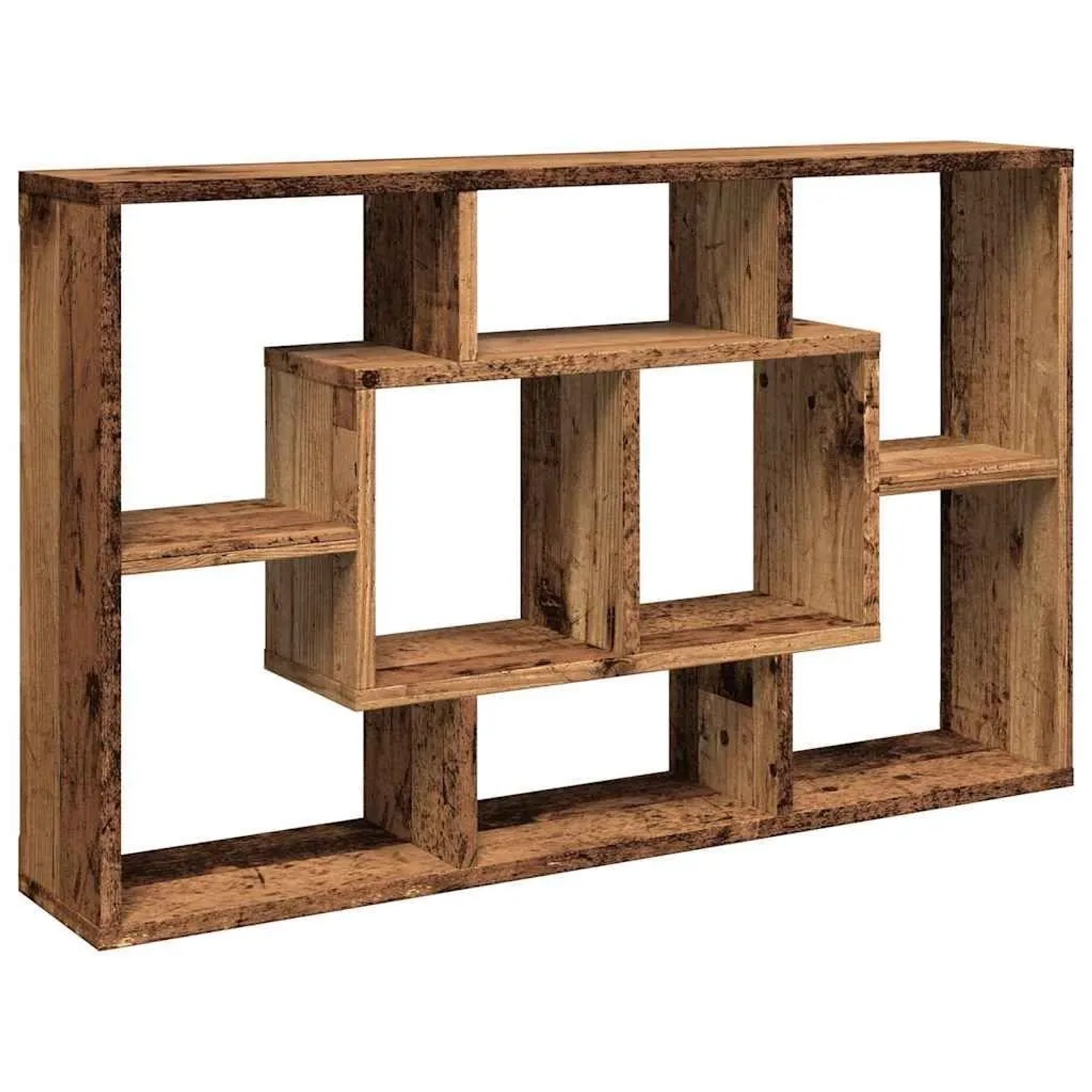 vidaXL Wandregal Altholz 85x16x52,5 cm Holzwerkstoff 857013