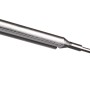 Reality LED Stehleuchte Reed, Nickel matt, Detailansicht des Leuchtenkopfes.