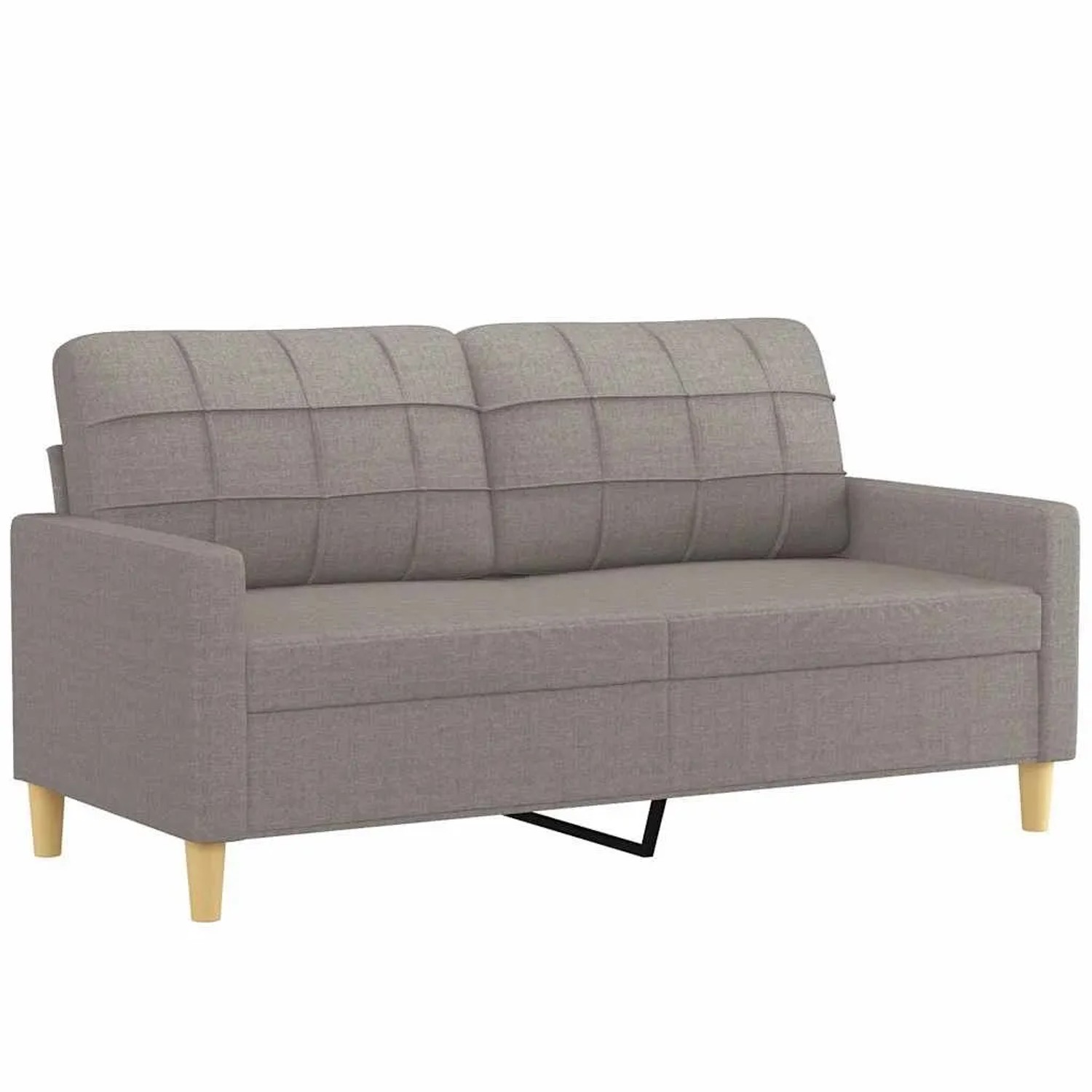 vidaXL 2-Sitzer-Sofa Taupe 140 cm Stoff 359098 günstig online kaufen