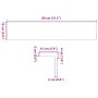 vidaXL Fensterbänke 2 Stk Dunkelbraun 80x15x2 cm Massivholz Eiche 4009166_10