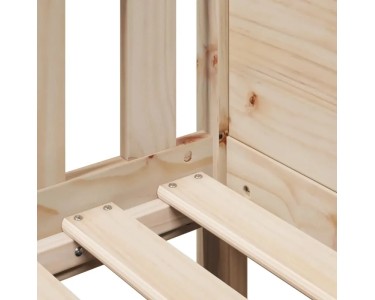 VdaXL Betthmmel Dach Für Knderbett Weß 98x70x176,5 Cm Massvholz Kefer