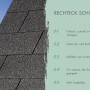 Detailaufnahme: Rechteckige, graue Dachschindeln für Karibu Gartenhaus Tessin 2.