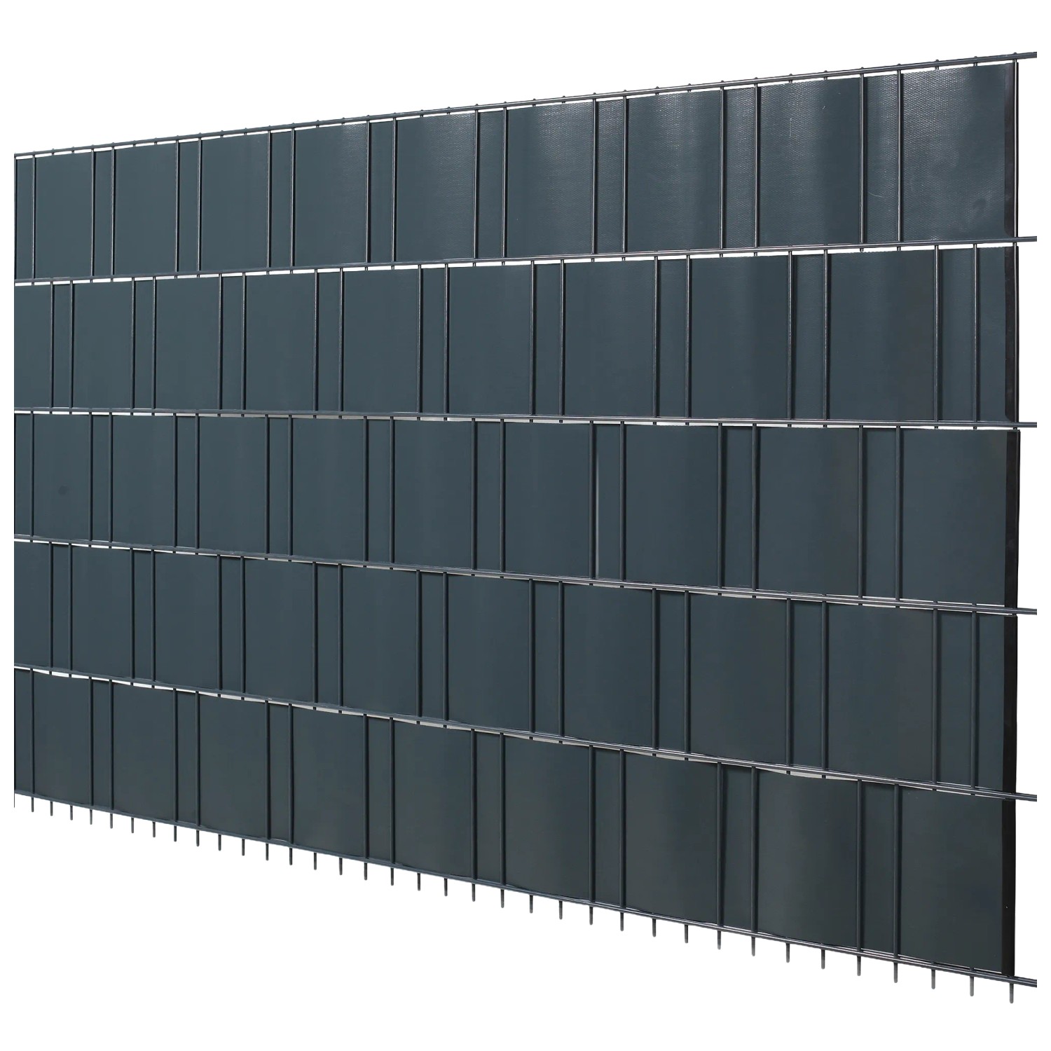 Floraworld  Folienstreifen Sichtschutz für Einstabmatten Anthrazit 20,5 m x 24cm