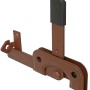 Alberts Duravis Gartentorfalle, rostbraun, für schmale Hölzer, 120x50mm.