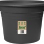 Anthrazitfarbener Florus Pflanztopf Mediterran Cilindro, Ø 25 cm, aus recyceltem Kunststoff.