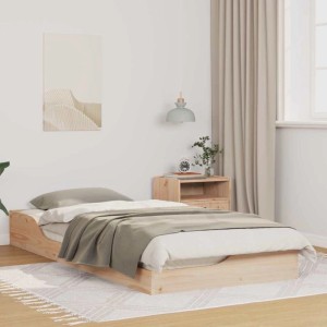 vidaXL Bettrahmen Braun 80 x 200 cm Massives Kiefernholz 873391