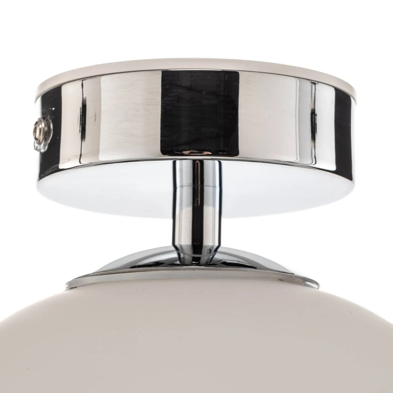 Arcchio LED Deckenlampe Maviris, chromfarbene Badleuchte aus Metall, spritzwassergeschützt.
