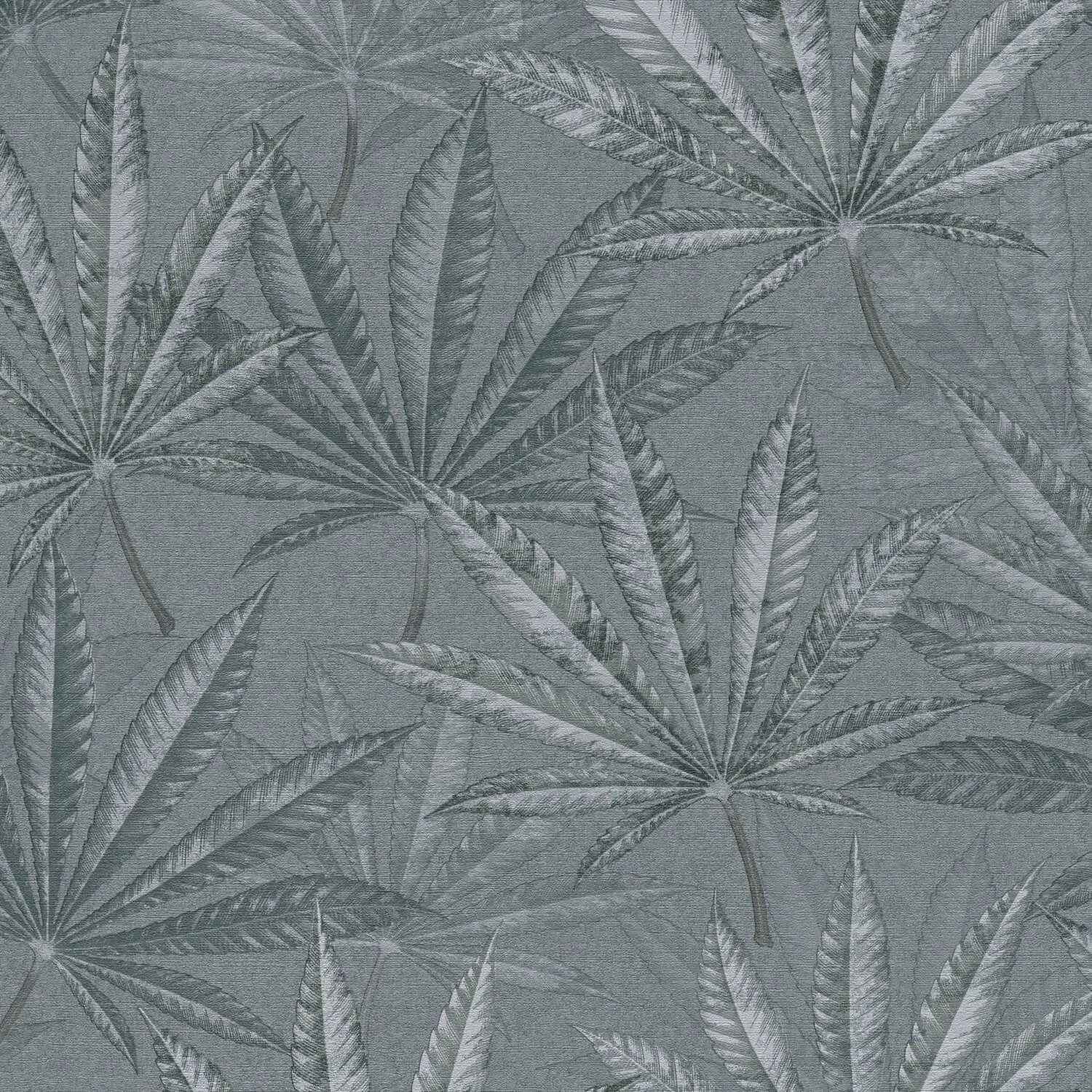 PROFHOME 399842-GU Florale Tapete Matt Grau Basalt-Grau Hell-Grau 0,53 m x 10,05 m 5,33 m2