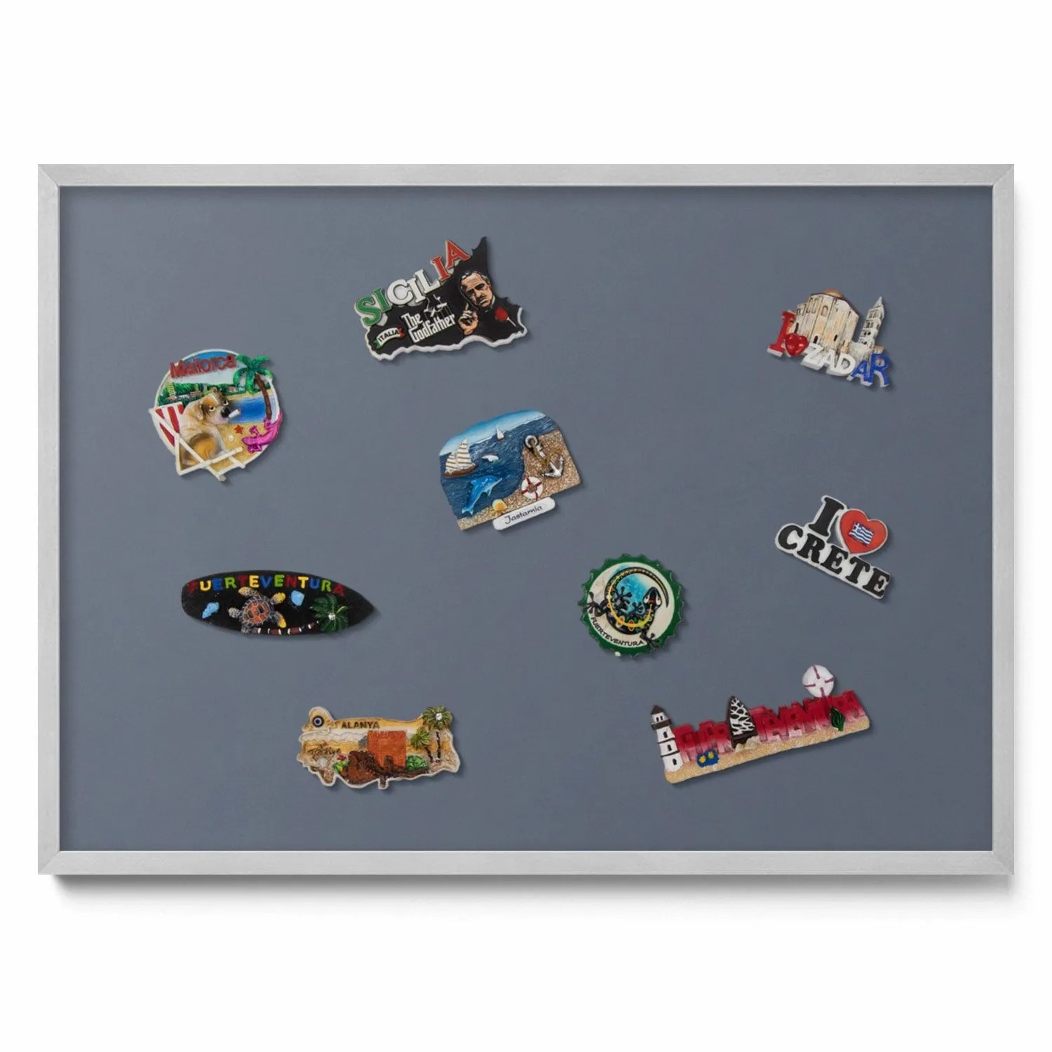 Tulup Magnettafel Reisemagnete Magnetboard Kühle Graue Farbe 70x50 cm Magne günstig online kaufen