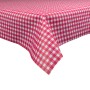 Sensalux Vlies-Tischdecke, 1x1 m, rot-weiß kariert. Abwaschbare Tischdecke für den Innenbereich.