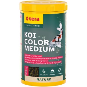 Sera Koi Color Medium Teichfutter, 1000ml/350g, zur Farbverstärkung von Koi.