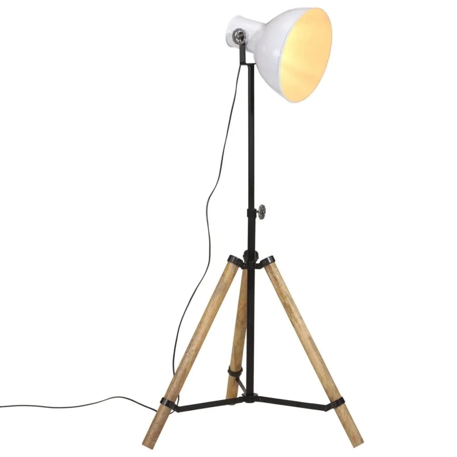 vidaXL Stehleuchte 25 W Weiß 75x75x90-150 cm E27 371893