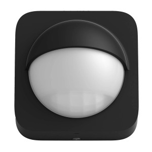 Schwarzer Philips Hue Motion Outdoor-Sensor Bewegungsmelder, kabellos.